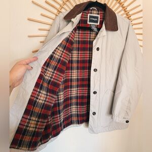 Vintage Barn Jacket with Corduroy Collar
